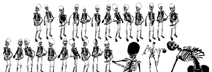 DANCING-DEAD Font LOWERCASE