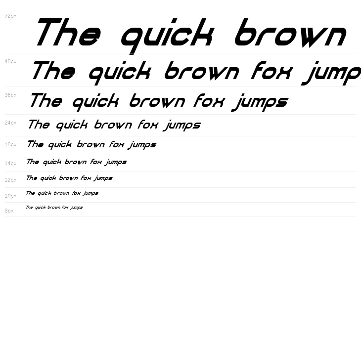 DANCING JUICE Bold Italic Waterfall