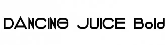 DANCING JUICE Bold  baixar fontes gratis