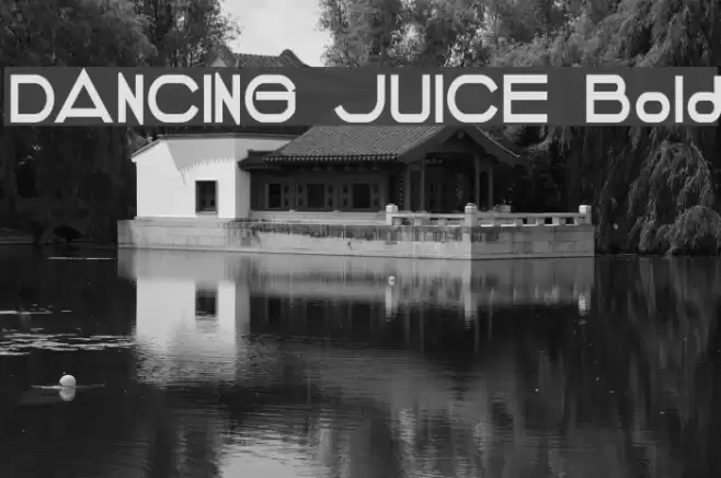 DANCING JUICE Bold Font examples