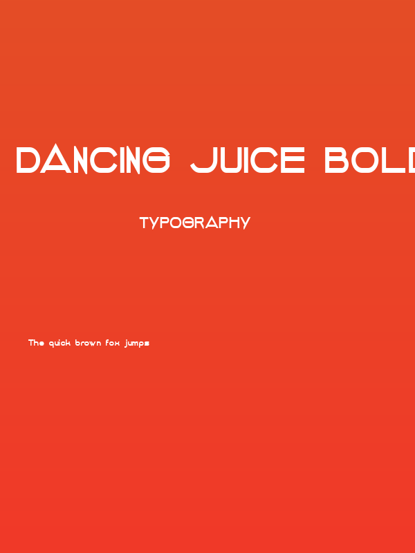DANCING JUICE Bold Poster