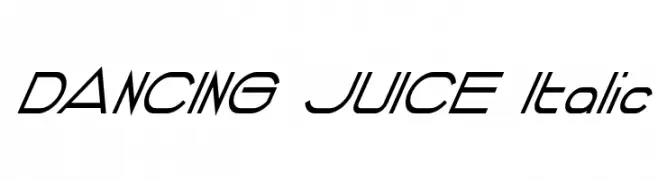 DANCING JUICE Italic  baixar fontes gratis