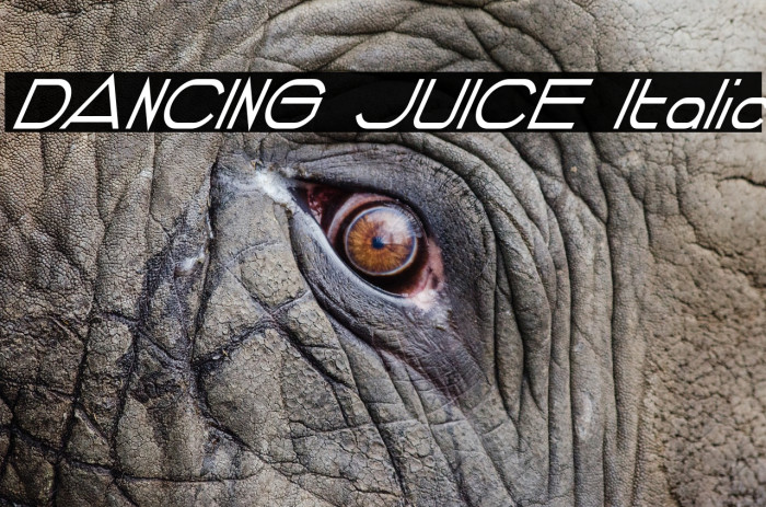 DANCING JUICE Italic Font examples