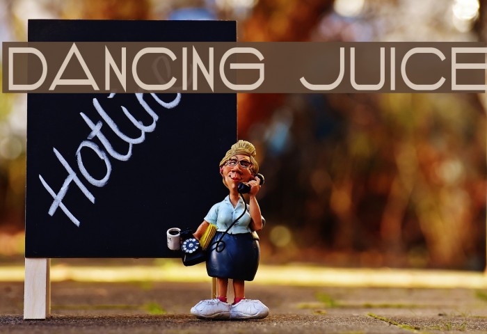 DANCING JUICE Font examples