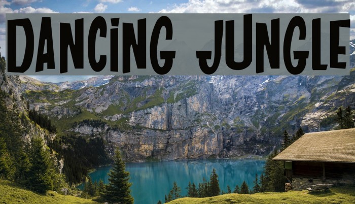 DANCING JUNGLE Font examples