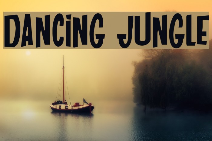 DANCING JUNGLE Font examples