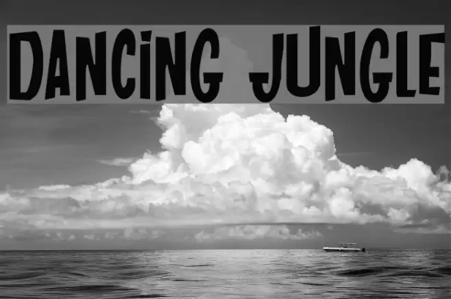 DANCING JUNGLE Font examples