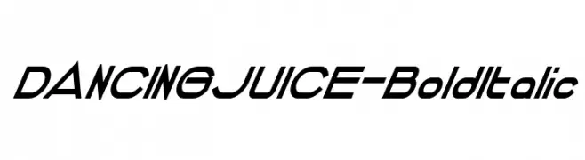 DANCINGJUICE-BoldItalic  Frei Schriftart Herunterladen