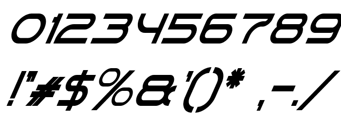 DANCINGJUICE-BoldItalic Font OTHER CHARS