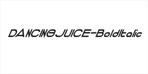DANCINGJUICE-BoldItalic Logo