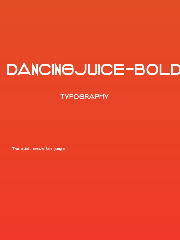 DANCINGJUICE-Bold Poster