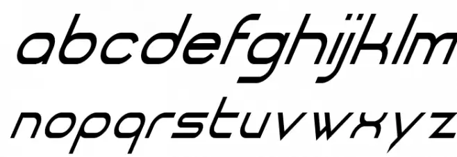 DANCINGJUICE-Italic Font Litere mici