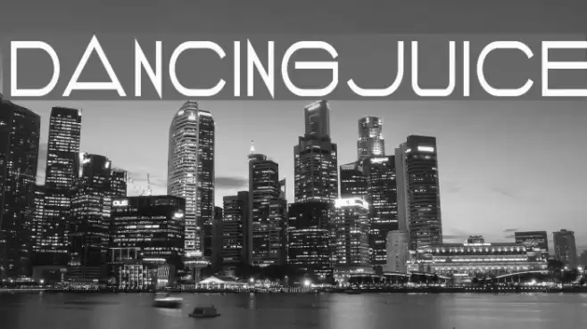 DANCINGJUICE Font examples