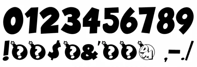 DANGERMOUSE Font OTHER CHARS
