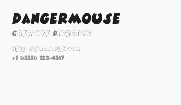 DANGERMOUSE Business Card