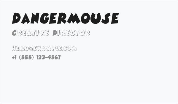 DANGERMOUSE Business Card