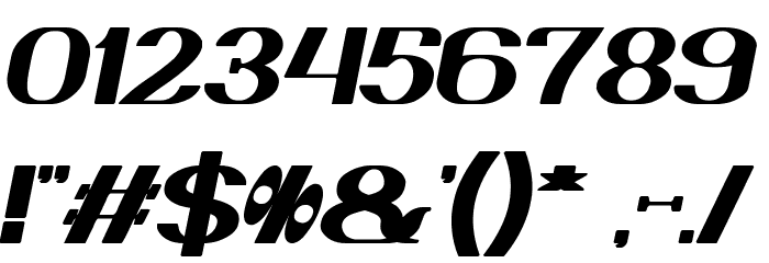 DANIEL Bold Italic Font OTHER CHARS