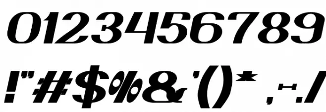 DANIEL Bold Italic Font OTHER CHARS