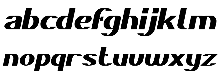 DANIEL Bold Italic Font LOWERCASE