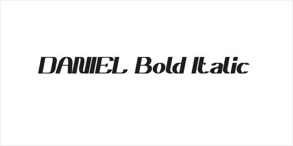 DANIEL Bold Italic Logo