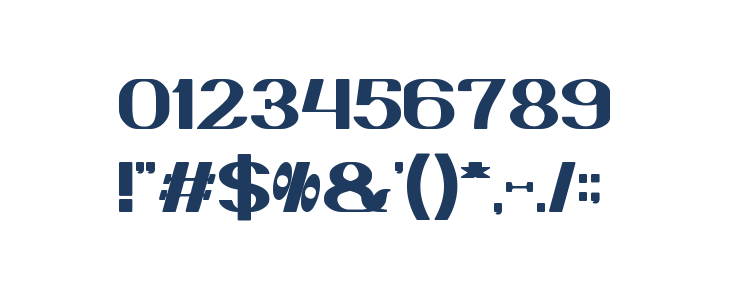 DANIEL Bold Other Characters