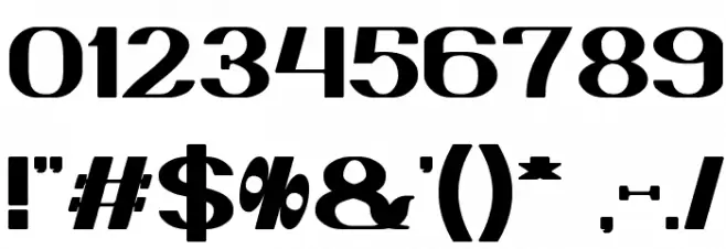 DANIEL Bold Font OTHER CHARS