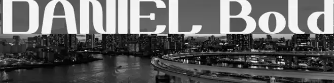 DANIEL Bold Font examples