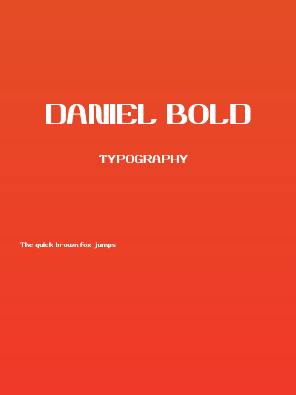 DANIEL Bold Poster
