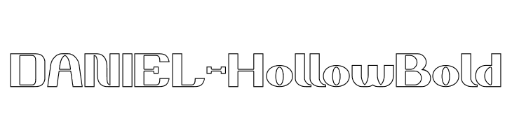 DANIEL-Hollow Bold  フリーフォントのダウンロード