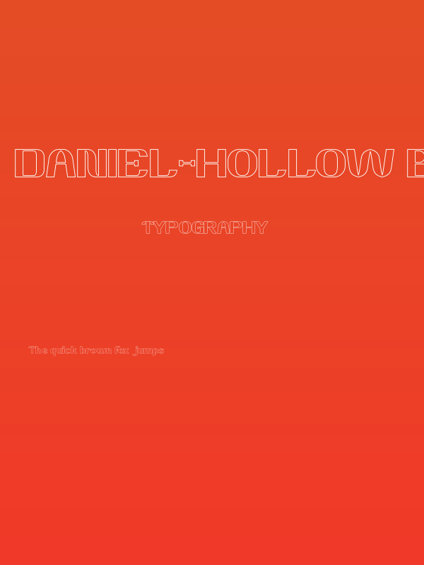 DANIEL-Hollow Bold Poster