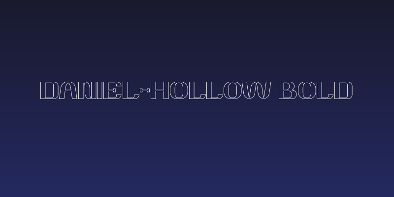 DANIEL-Hollow Bold Social Header