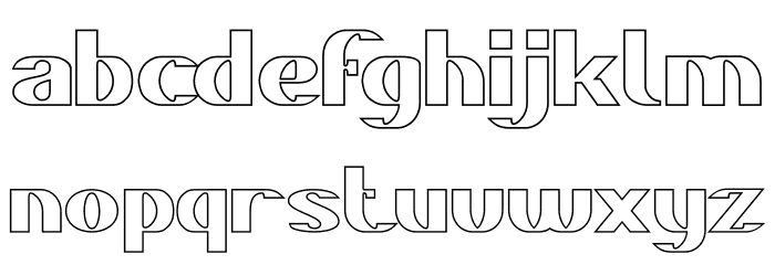 DANIEL-Hollow Bold Font LOWERCASE