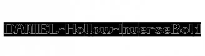 DANIEL-Hollow-Inverse Bold  免费字体下载