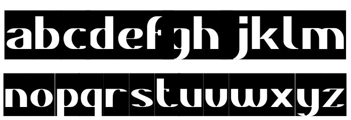 DANIEL-Inverse Font LOWERCASE