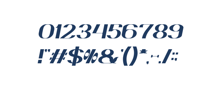 DANIEL Italic Other Characters