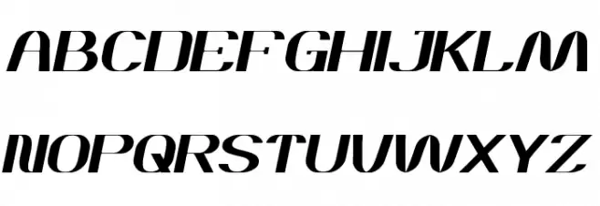 DANIEL Italic 字体 大写
