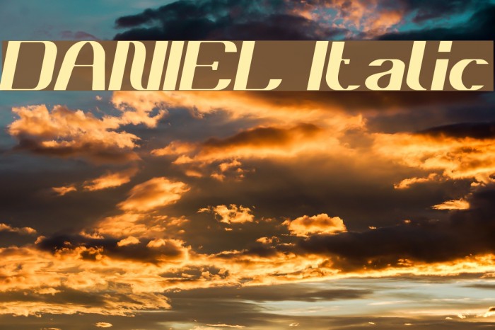 DANIEL Italic Example 2