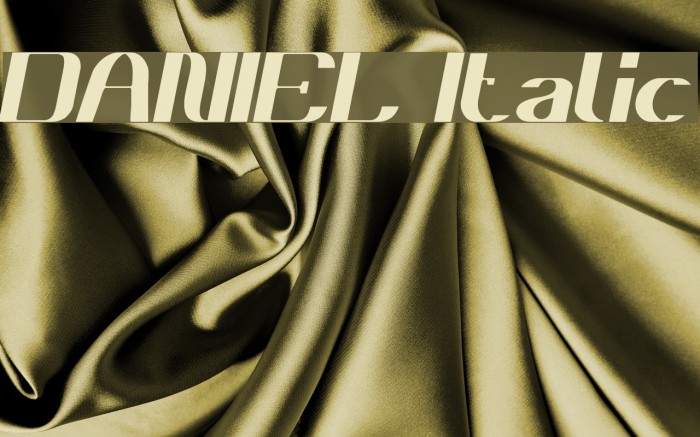 DANIEL Italic Example 3