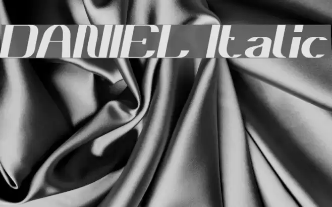 DANIEL Italic Font examples