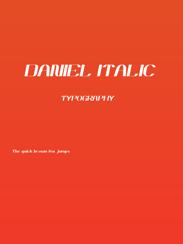 DANIEL Italic Poster