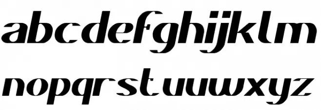 DANIEL Italic फ़ॉन्ट लोअरकेस