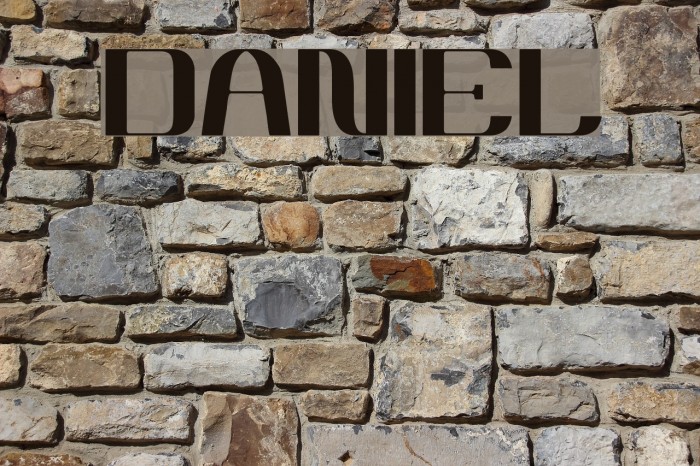 DANIEL Font examples
