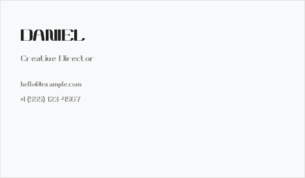 DANIEL Business Card