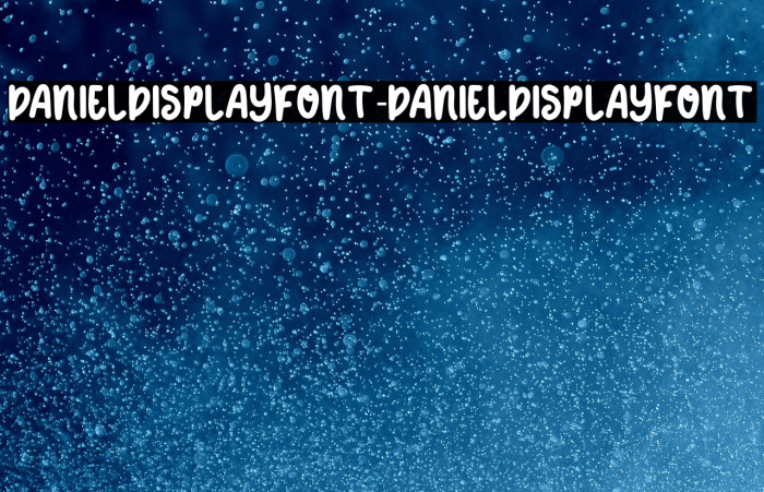 DANIELDISPLAYFONT-DANIELDISPLAYFONT Example 2