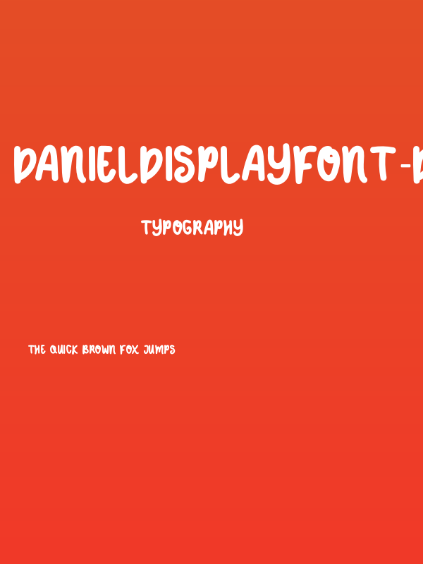 DANIELDISPLAYFONT-DANIELDISPLAYFONT Poster