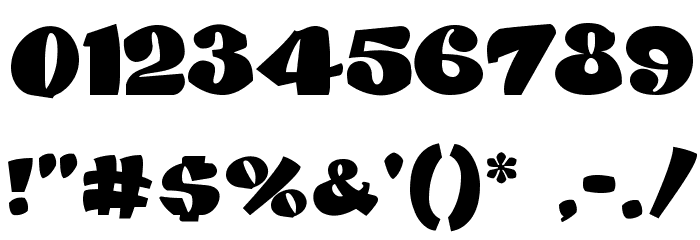 DANISVDANVSGV Font OTHER CHARS