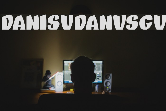 DANISVDANVSGV Font examples