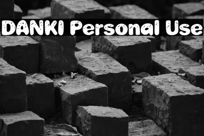 DANKI Personal Use Font examples