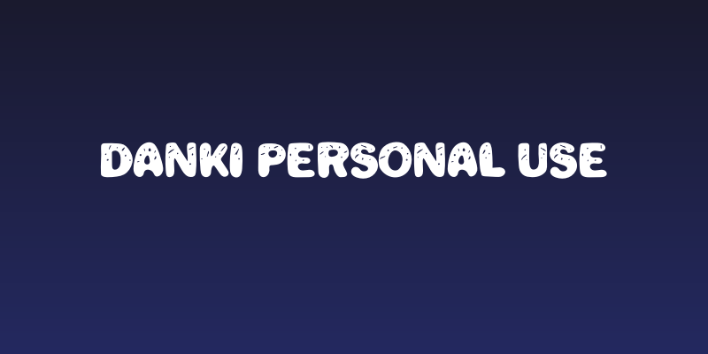 DANKI Personal Use Social Header