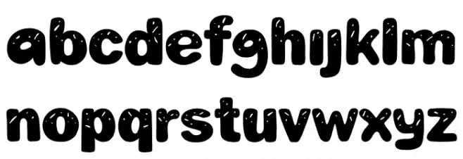 DANKI Personal Use Schriftart Kleinbuchstaben